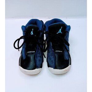 Air Jordan Retro 13 Toddler Sneakers US 8C Blue/Black Mesh & Leather